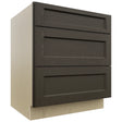 Fabuwood Fusion Kona DB30 Base 3 Drawers Cabinet, Front View