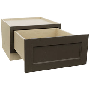 Fabuwood Fusion Kona DBS24 Base Bench Seat Cabinet, Open View