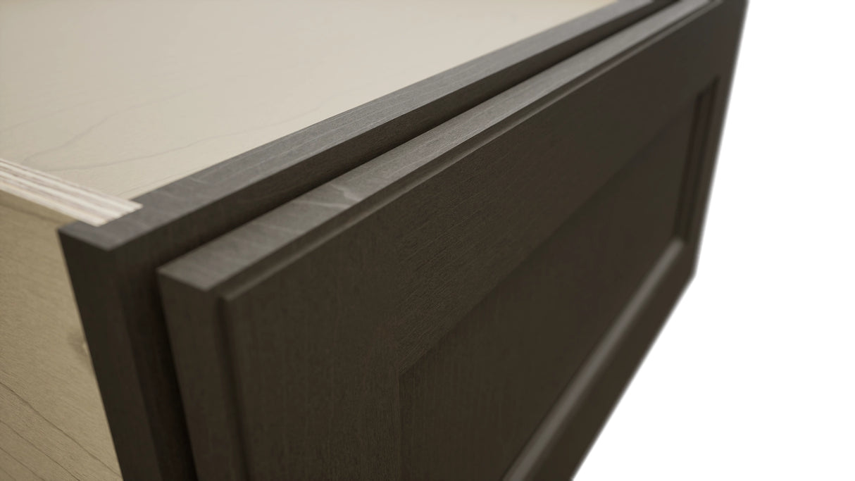 Fabuwood Fusion Kona DBS24 Base Bench Seat Cabinet, Detail View