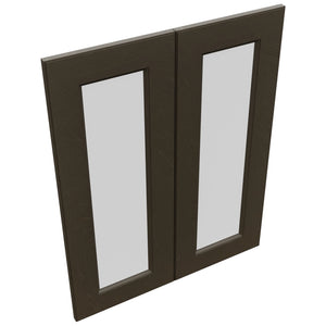 Fabuwood Fusion Kona DS GDW2430 Wall Glass Door, Top View