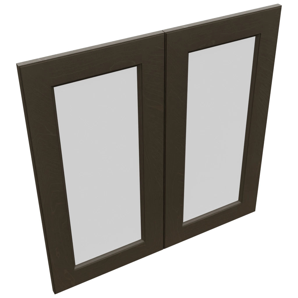 Fabuwood Fusion Kona DS GDW3030 Wall Glass Door, Top View