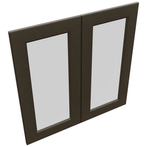 Fabuwood Fusion Kona DS GDW3030 Wall Glass Door, Top View