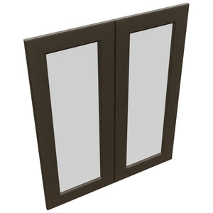 Fabuwood Fusion Kona DS GDW3036 Wall Glass Door, Top View