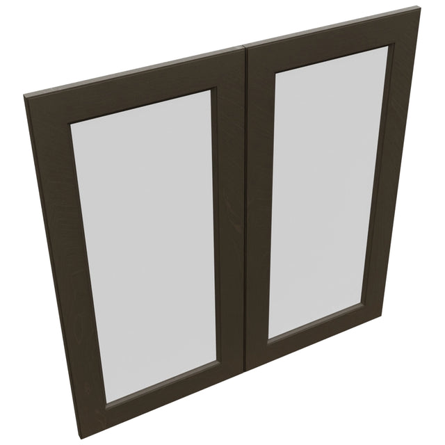 Fabuwood Fusion Kona DS GDW3636 Wall Glass Door, Top View
