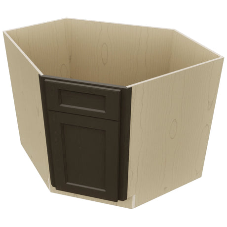 Fabuwood Fusion Kona DSB36 Base Corner Diagonal Sink Cabinet, Top View
