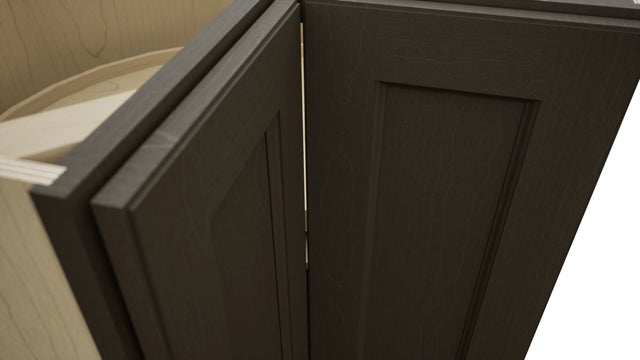 Fabuwood Fusion Kona LSB36 Base Corner Lazy Susan Cabinet, Detail View