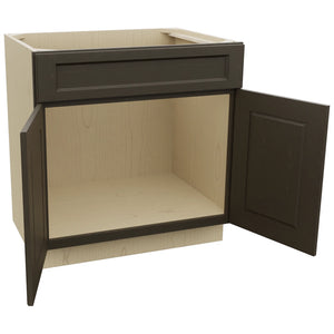 Fabuwood Fusion Kona SB33SDF Base Sink Cabinet, Open View