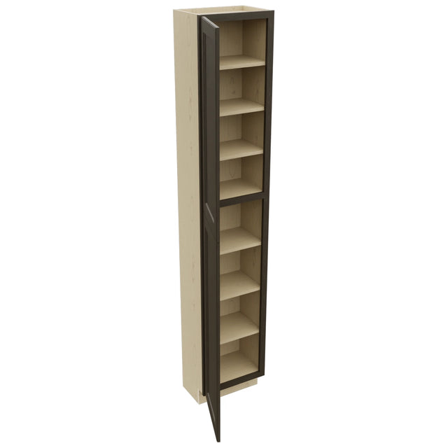 Fabuwood Fusion Kona TP181296 Tall Pantry Cabinet, Open View