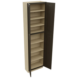 Fabuwood Fusion Kona TP241290 Tall Pantry Cabinet, Open View