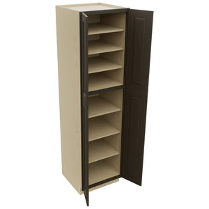 Fabuwood Fusion Kona TP242490 Tall Pantry Cabinet, Open View