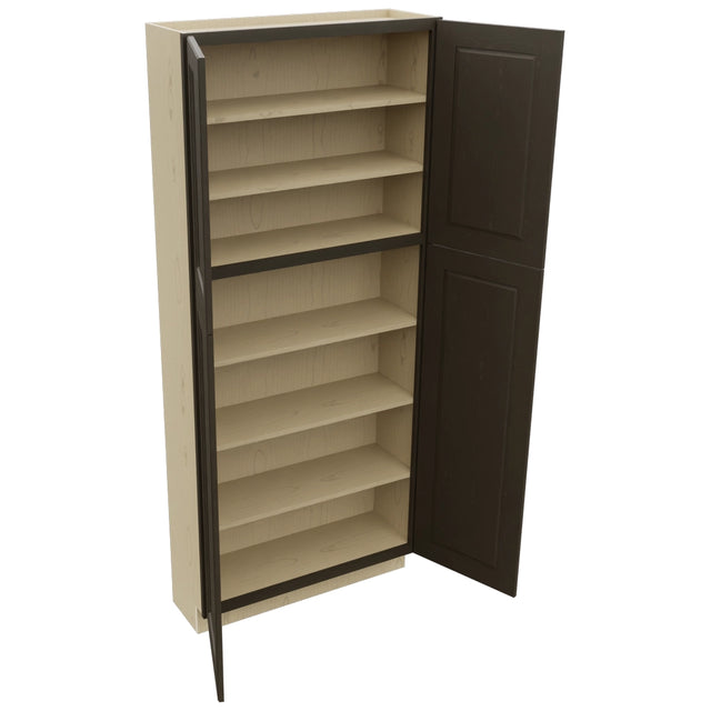 Fabuwood Fusion Kona TP361284 Tall Pantry Cabinet, Open View
