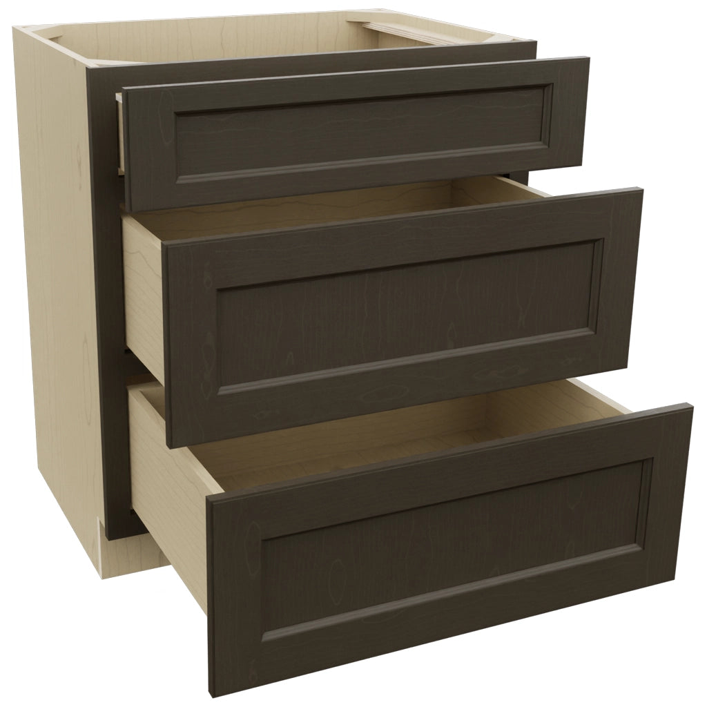 Fabuwood Fusion Kona VDB30-34 Vanity Drawer Cabinet, Open View