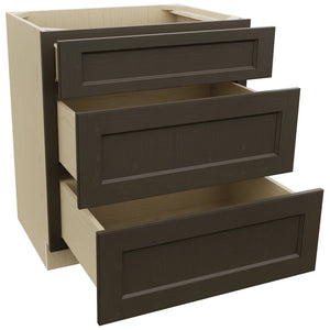 Fabuwood Fusion Kona VDB30-34 Vanity Drawer Cabinet, Open View