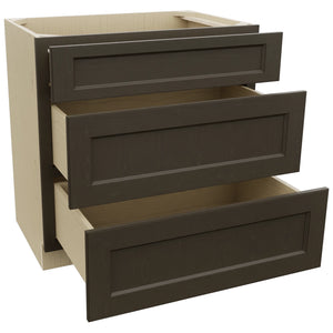 Fabuwood Fusion Kona VDB33-34 Vanity Drawer Cabinet, Open View