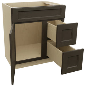 Fabuwood Fusion Kona VSD36DR Vanity Combo Cabinet, Open View
