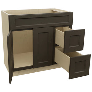 Fabuwood Fusion Kona VSD48 Vanity Combo Cabinet, Open View