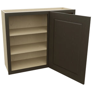 Fabuwood Fusion Kona WBC3630 Wall Corner Blind Cabinet, Open View