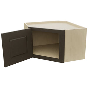 Fabuwood Fusion Kona WDC2415 Wall Corner Diagonal Cabinet, Open View