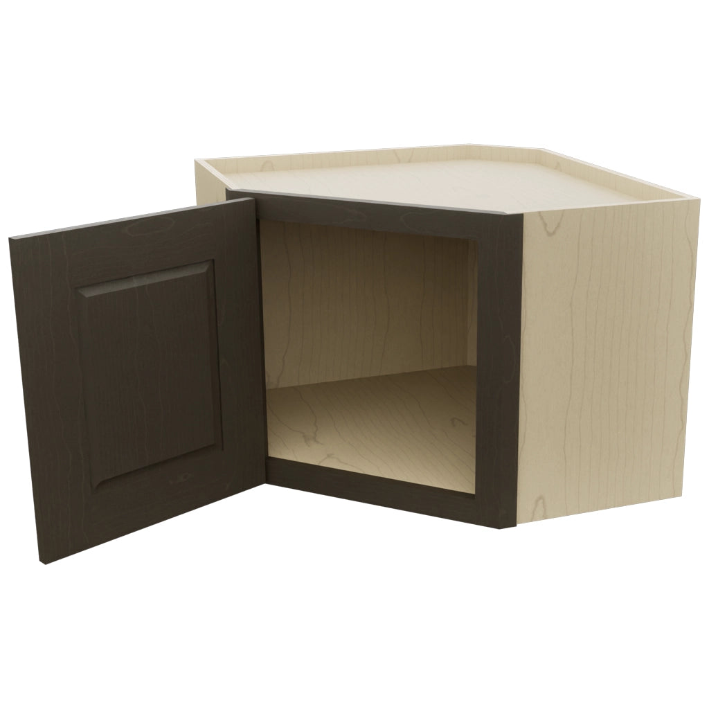 Fabuwood Fusion Kona WDC2418 Wall Corner Diagonal Cabinet, Open View