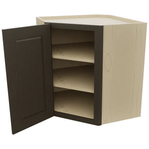 Fabuwood Fusion Kona WDC2730 Wall Corner Diagonal Cabinet, Open View
