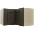 Fabuwood Fusion Kona WPC2415 Wall Corner Pie Cabinet, Front View