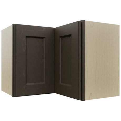 Fabuwood Fusion Kona WPC2418 Wall Corner Pie Cabinet, Front View