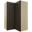 Fabuwood Fusion Kona WPC2436 Wall Corner Pie Cabinet, Front View
