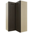 Fabuwood Fusion Kona WPC2442 Wall Corner Pie Cabinet, Front View