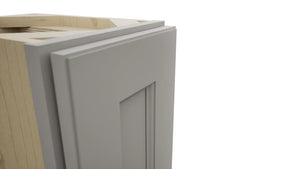 Fabuwood Fusion Nickel B09FD-12D Base Full Door Cabinet, Detail View