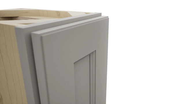 Fabuwood Fusion Nickel B09FD-12D Base Full Door Cabinet, Detail View