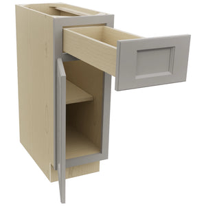 Fabuwood Fusion Nickel B12 Base Standard Cabinet, Open View