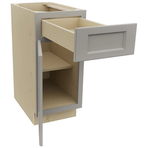 Fabuwood Fusion Nickel B15 Base Standard Cabinet, Open View