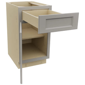 Fabuwood Fusion Nickel B18 Base Standard Cabinet, Open View