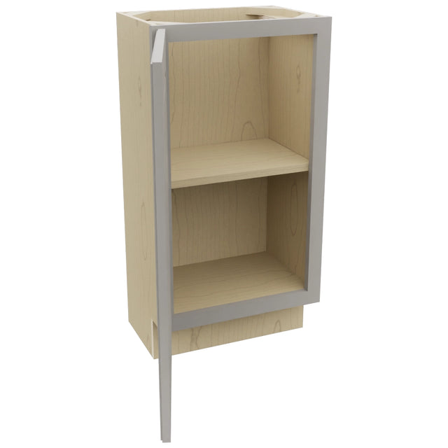 Fabuwood Fusion Nickel B18FD-12D Base Full Door Cabinet, Open View