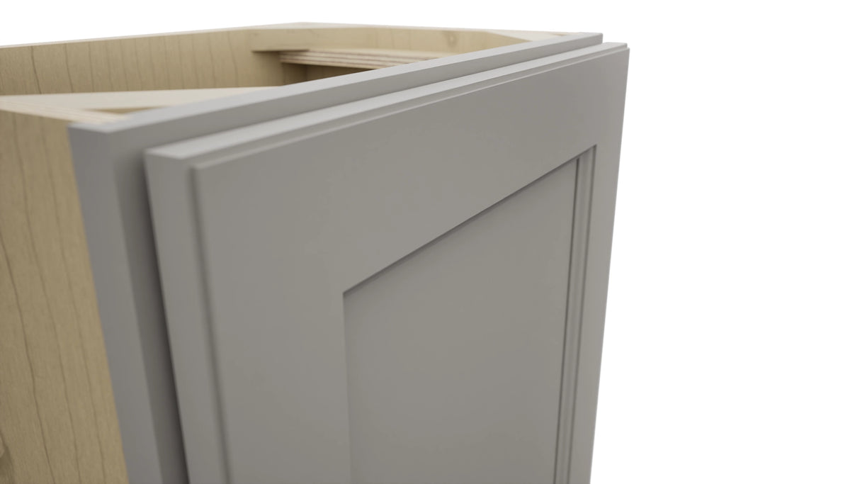 Fabuwood Fusion Nickel B18FD-12D Base Full Door Cabinet, Detail View