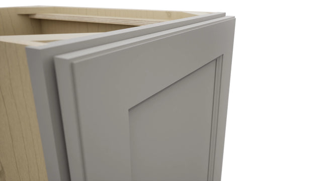 Fabuwood Fusion Nickel B18FD Base Full Door Cabinet, Detail View