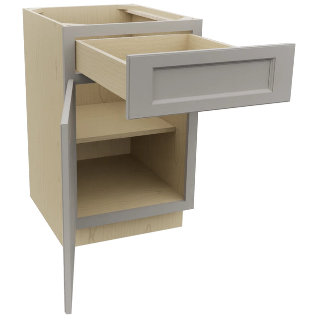 Fabuwood Fusion Nickel B21 Base Standard Cabinet, Open View