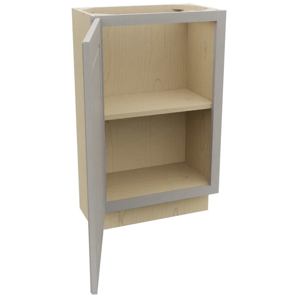 Fabuwood Fusion Nickel B21FD-12D Base Full Door Cabinet, Open View