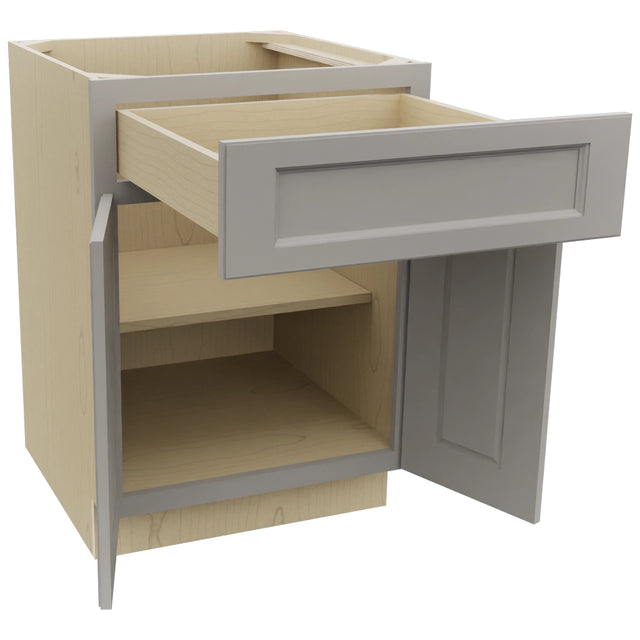 Fabuwood Fusion Nickel B24 Base Standard Cabinet, Open View