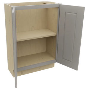 Fabuwood Fusion Nickel B24FD-12D Base Full Door Cabinet, Open View