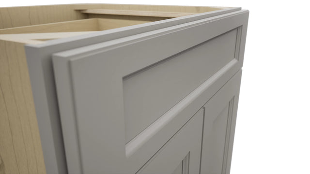 Fabuwood Fusion Nickel B27 Base Standard Cabinet, Detail View
