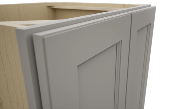 Fabuwood Fusion Nickel B27FD Base Full Door Cabinet, Detail View