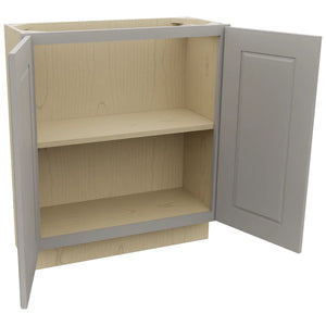 Fabuwood Fusion Nickel B30FD-12D Base Full Door Cabinet, Open View