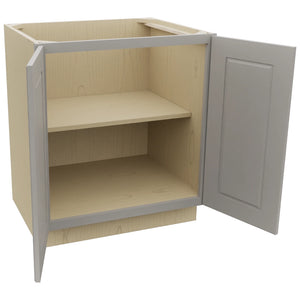 Fabuwood Fusion Nickel B30FD Base Full Door Cabinet, Open View