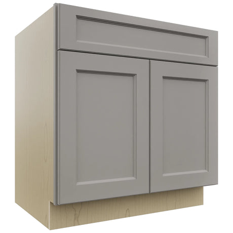 Fabuwood Fusion Nickel B33SDF Base Standard Cabinet, Front View