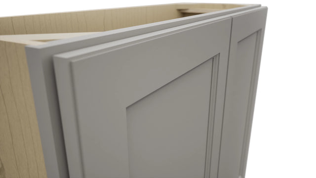 Fabuwood Fusion Nickel B36FD-12D Base Full Door Cabinet, Detail View
