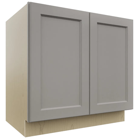 Fabuwood Fusion Nickel B36FD Base Full Door Cabinet, Front View