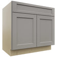 Fabuwood Fusion Nickel B36SDF Base Standard Cabinet, Front View