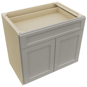 Fabuwood Fusion Nickel B36SDF Base Standard Cabinet, Top View