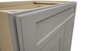 Fabuwood Fusion Nickel B36SDF Base Standard Cabinet, Detail View